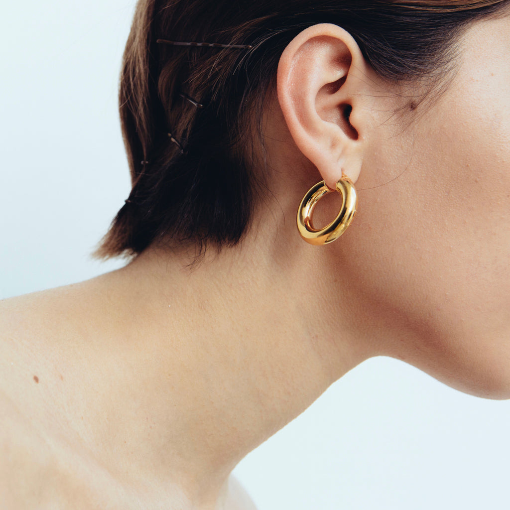 2.8 Thick Hoops - Gold Vermeil
