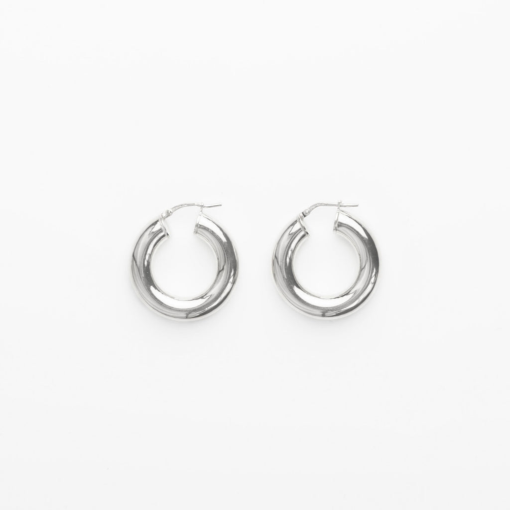 2.8 Thick Hoops - Silver